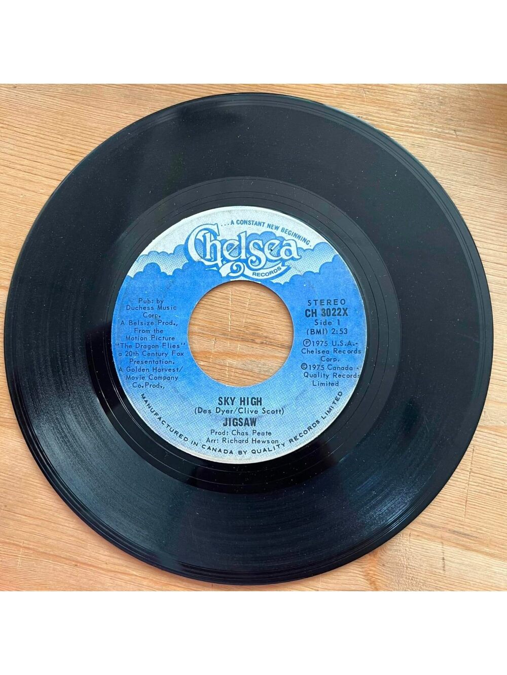 Jigsaw - Sky High/Brand New Love Affair 45rpm VG+ R08